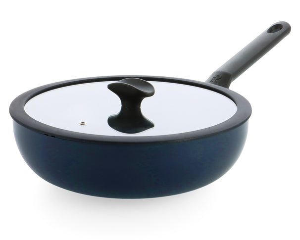 BK Wok con tapa Enjoy Oxford Blue ø 28 cm - revestimiento antiadherente cerámico