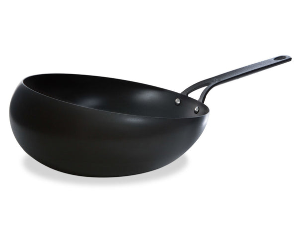 BK Wok Wokarang Black Steel Acero al Carbono ø 30 cm / 2,6 litros - sin revestimiento antiadherente