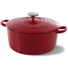 BK Cacerola Bourgogne Chili Red Hierro Fundido ø 26 cm / 5.3 Litros - revestimiento antiadherente esmaltado