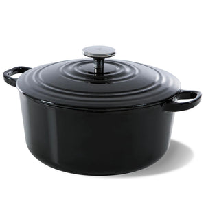 BK Cacerola Bourgogne Jet Black Hierro Fundido ø 24 cm / 4.2 litros - revestimiento antiadherente esmaltado