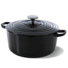 BK Cacerola Bourgogne Jet Black Hierro Fundido ø 26 cm / 5.3 Litros - revestimiento antiadherente esmaltado