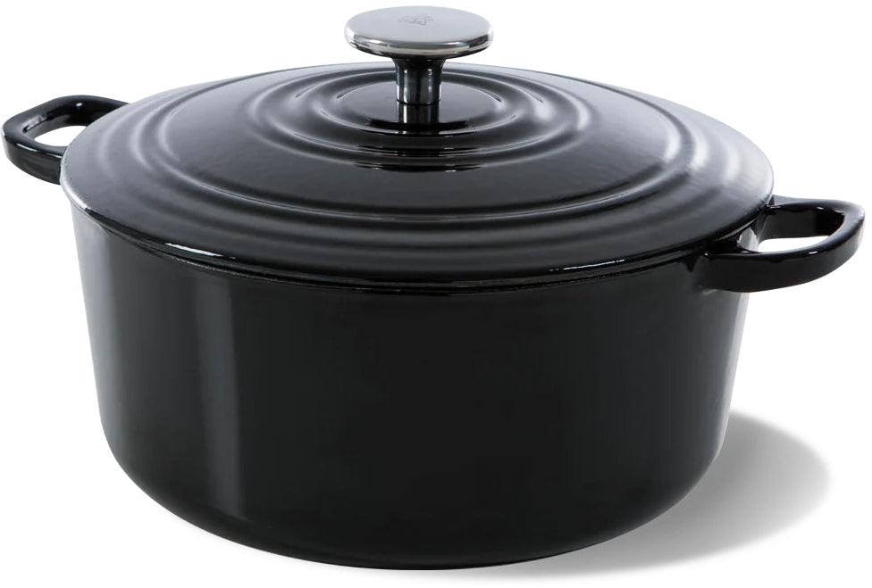 BK Cazuela Bourgogne Jet Black Hierro Fundido ø 28 cm / 6.7 litros - revestimiento antiadherente esmaltado
