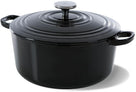 BK Cazuela Bourgogne Jet Black Hierro Fundido ø 28 cm / 6.7 litros - revestimiento antiadherente esmaltado