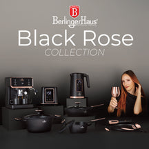 BerlingerHaus Hervidor de Agua Negro Roségold - con Termómetro - 1.7 Litros - 2200W