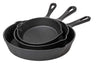 Set de sartenes Blackwell Skillets de hierro fundido 3 piezas ø 16, 20 y 25 cm - apto para todas las fuentes de calor - sin recubrimiento antiadherente