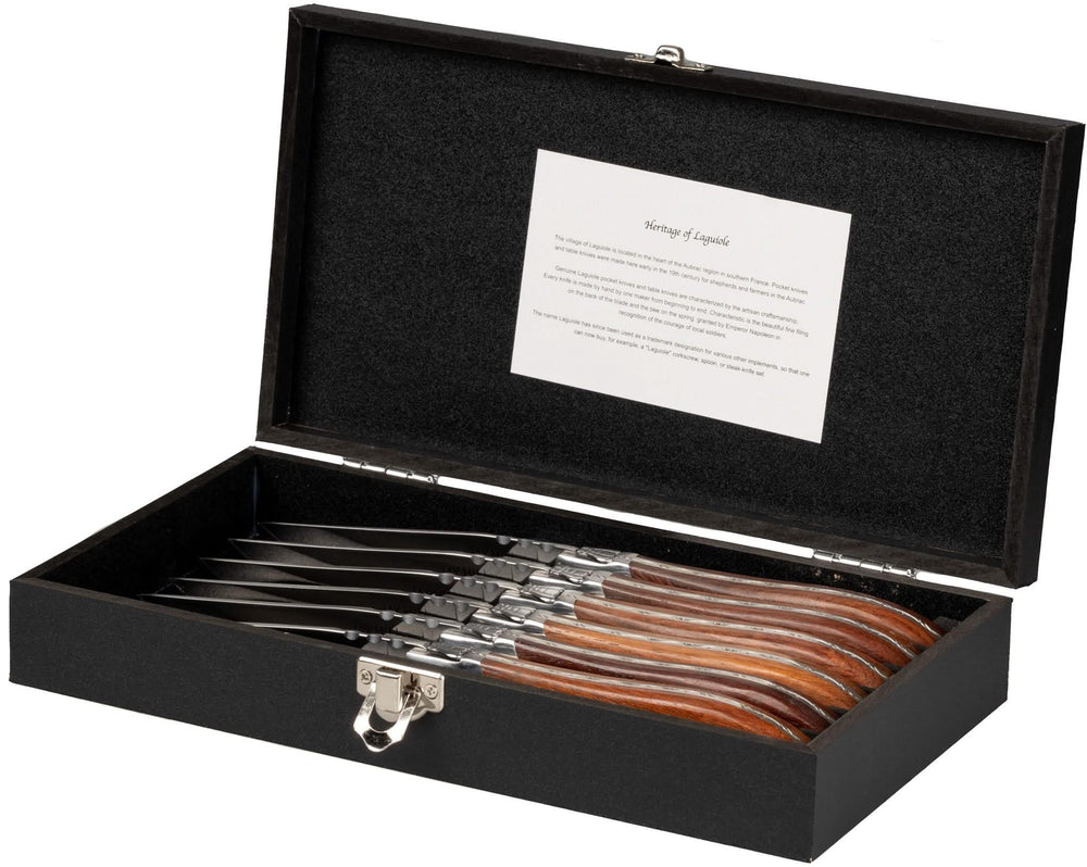Cuchillos de bistec Blackwell Laguiole - Madera de rosa - 6 piezas