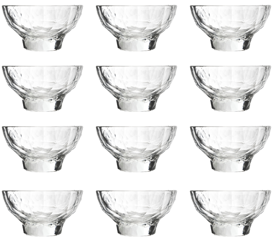 Copas de helado Bormioli Rocco - Copas para sorbete - Diamond - 225 ml - 12 piezas