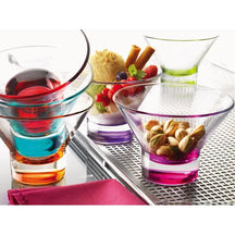 Copas para helado Bormioli Rocco Ypsilon de colores - 375 ml - 4 unidades