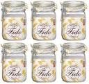 Tarros Weck Bormioli Rocco Fido 11 x 11 cm / 1 litro - 6 unidades