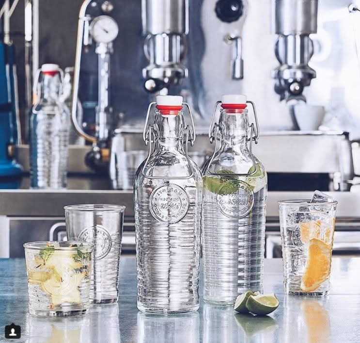 Bormioli Rocco Botellas con cierre / Botellas Weck Officina 1825 - Transparente - 1.2 litros - 2 unidades