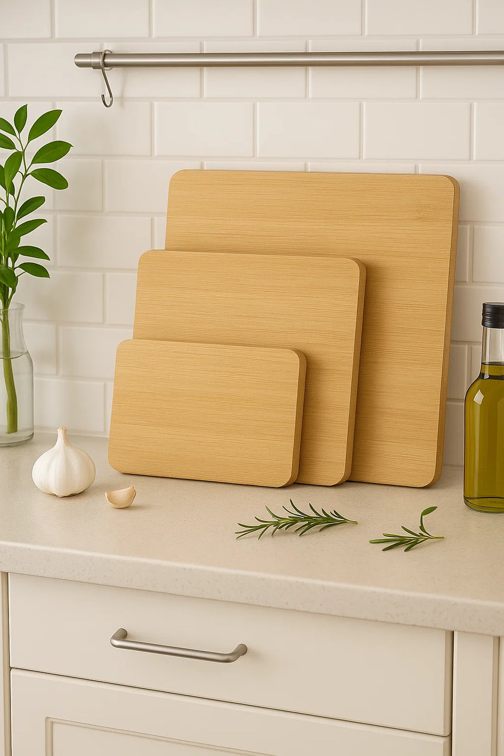 Set de tablas de cortar Cookinglife Bambú 3 piezas