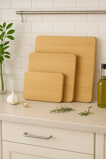 Set de tablas de cortar Cookinglife Bambú 3 piezas