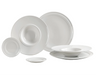 Broste Copenhagen Juego de pasta Stevns 6 piezas / 2 personas - 2 platos llanos, 2 platos para pasta y 2 platos pequeños