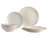 Broste Copenhagen Juego de vajilla Nordic Vanilla 6 piezas / 2 personas - 2 platos llanos, 2 platos para desayuno y 2 cuencos