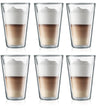 Bodum vasos de latte macchiato de doble pared Canteen - válvula patentada - 400 ml - 6 piezas