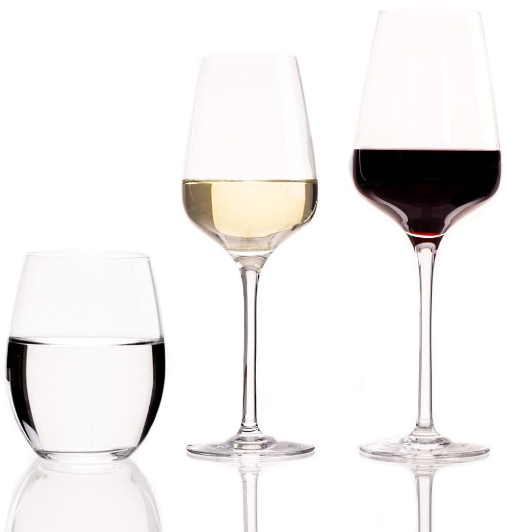 Set de copas de vino Chef & Sommelier Sublym (Copas de vino tinto & Copas de vino blanco & Copas de agua) - Set de 18 piezas - 6 copas de vino tinto, 6 copas de vino blanco y 6 copas de agua