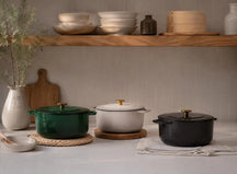 Combekk Braadpan met deksel Gietijzer Holly Green ø 24 cm / 3.8 Liter - sfeerbeeld 3