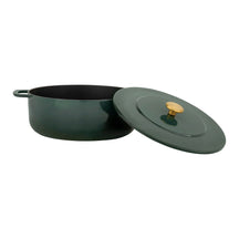 Combekk Braadpan met deksel Gietijzer Holly Green ø 24 cm / 3.8 Liter - open