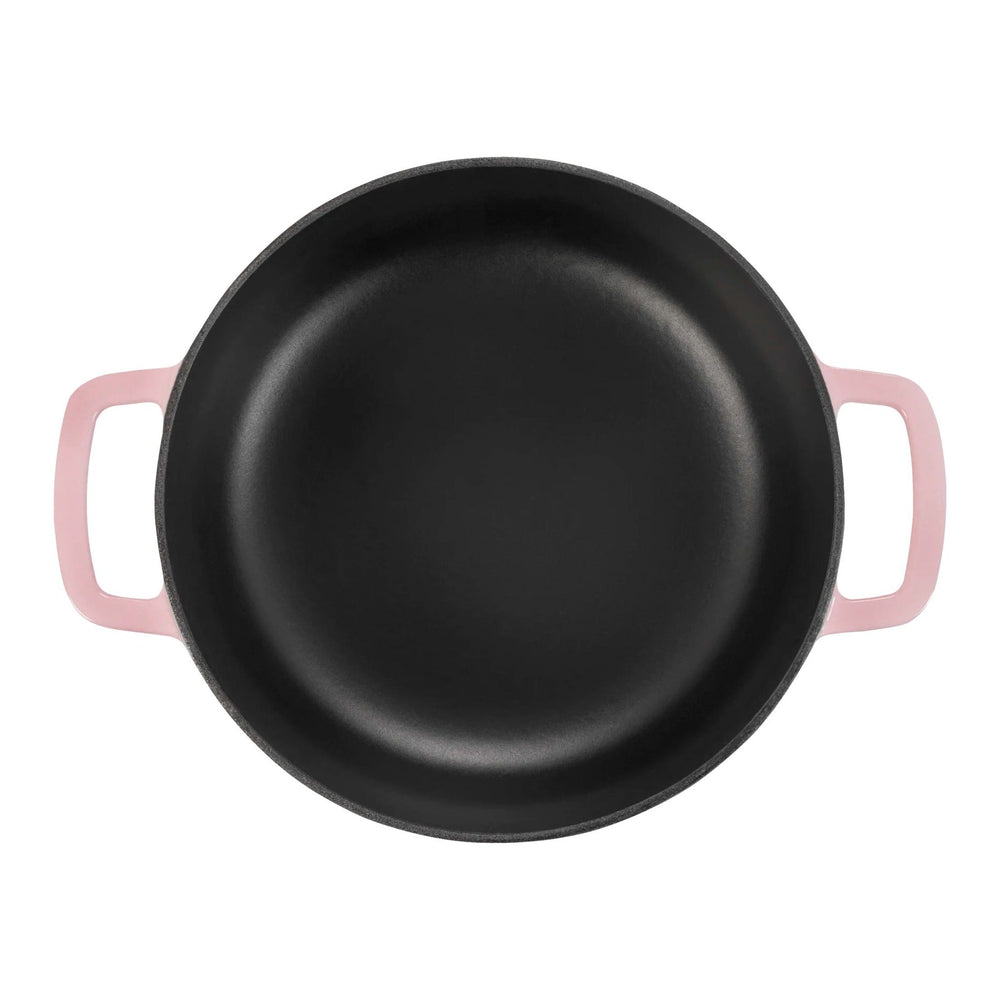 Combekk Braadpannenset Gietijzer Pink 2-delig - Braadpan ø 24 cm - binnenkant
