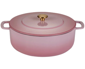 Combekk Braadpan met deksel Gietijzer Pink ø 28 cm / 5.3 Liter