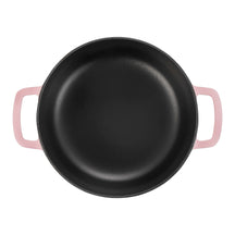 Combekk Braadpan met deksel Gietijzer Pink ø 28 cm / 5.3 Liter - binnenkant