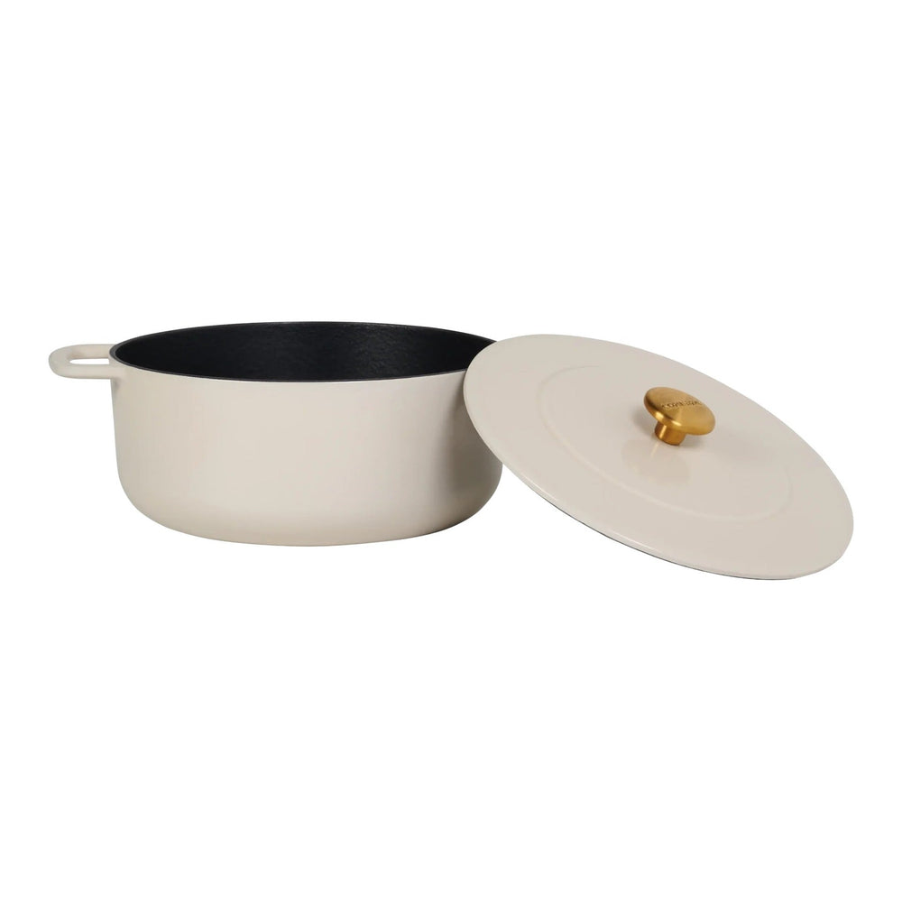 Combekk Braadpan met deksel Gietijzer Sand ø 24 cm / 3.8 Liter - open