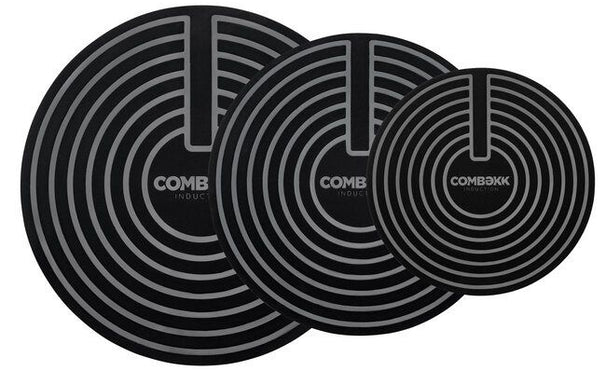 Combekk protector de placa de inducción / Alfombrillas de Inducción – ø 18 / 24 / 28 cm - 3 piezas