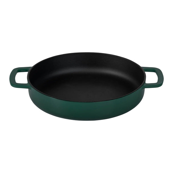 Combekk Sartén con 2 asas Hierro Fundido Holly Green ø 24 cm - revestimiento esmaltado antiadherente
