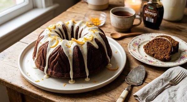 Gingerbread cake met kaneel en sinaasappel