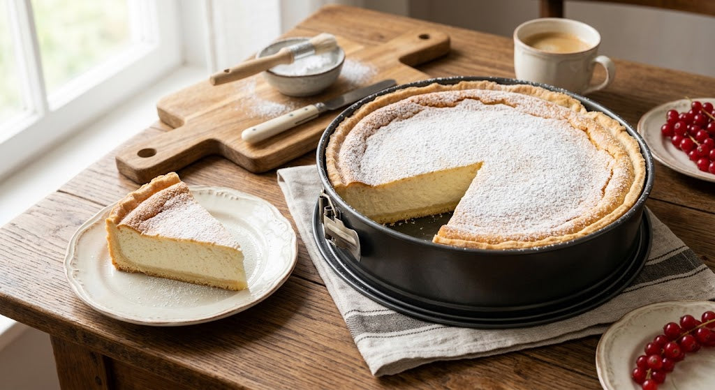 Tarta alemana cremosa de quark tal y como debe saber