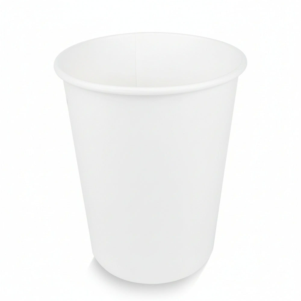 Cookinglife Vasos de cartón para café 230 ml - Blanco - 50 unidades