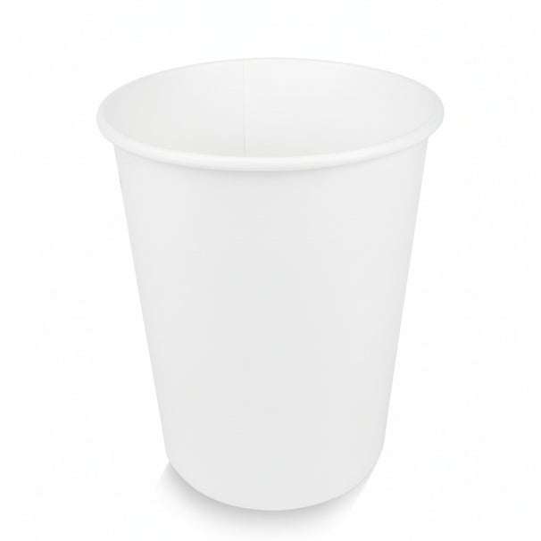 Cookinglife Vasos de cartón para café 230 ml - Blanco - 50 unidades