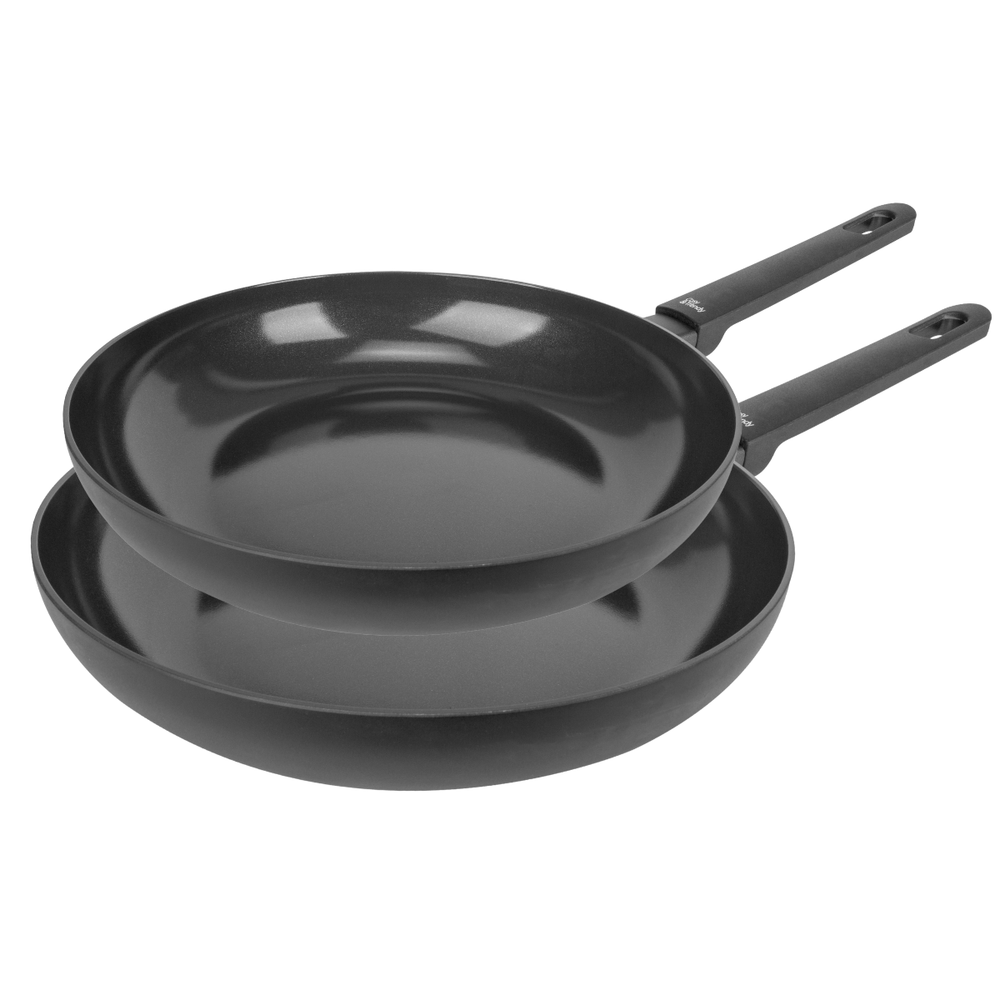 Juego de Sartenes Cookinglife Black Cera 2-Piezas - ø 24 & 28 cm - adecuado para todas las fuentes de calor - recubrimiento cerámico antiadherente