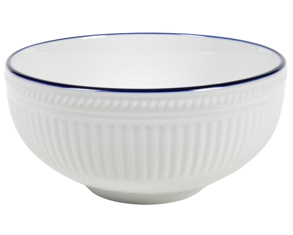 Cookinglife Juego de vajilla Whitmore 24 piezas / 6 personas - 6 platos de cena, 6 platos de desayuno, 6 platos hondos y 6 cuencos