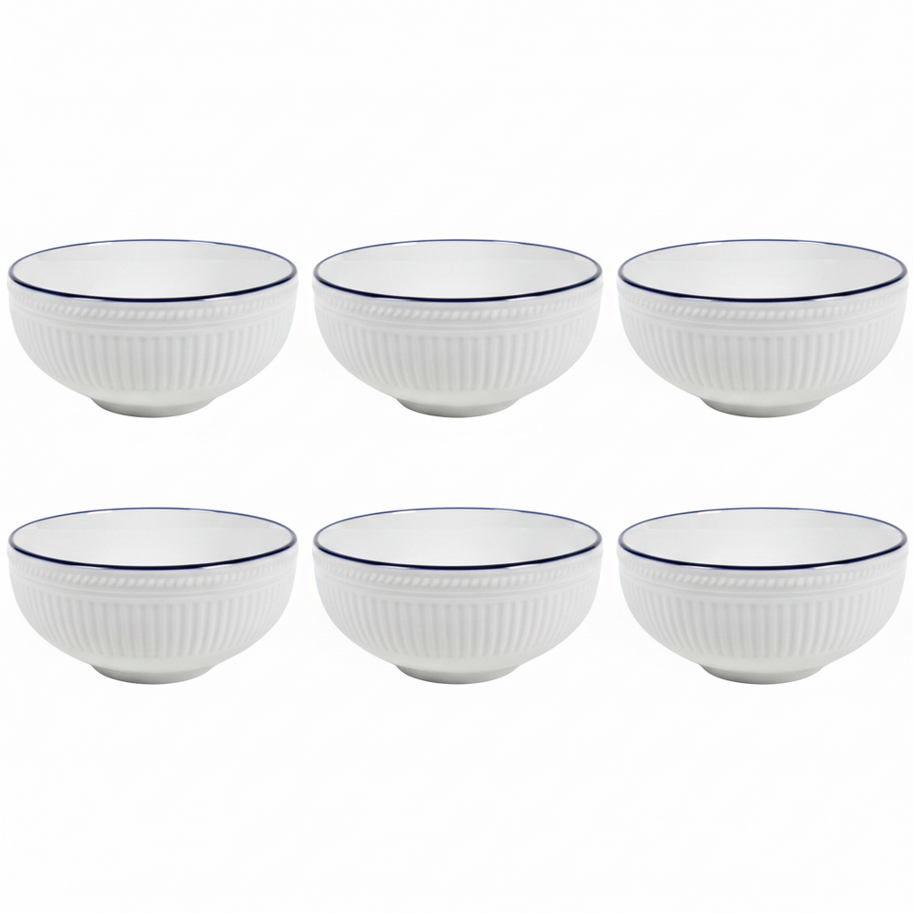 Cookinglife Tazones de sopa / cuencos Whitmore ø 15.5 cm - 6 unidades