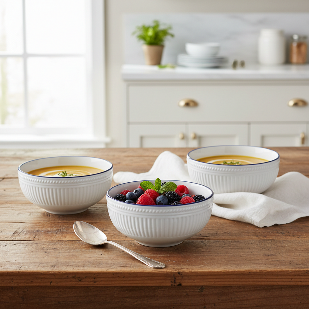 Cookinglife Tazones de sopa / cuencos Whitmore ø 15.5 cm - 6 unidades