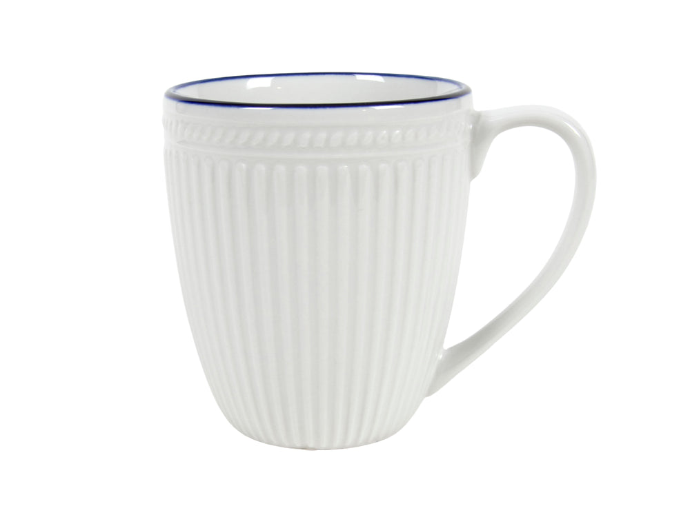 Cookinglife Juego de vajilla Whitmore 30 piezas / 6 personas - 6 platos de cena, 6 platos de desayuno, 6 platos hondos, 6 cuencos y 6 tazas