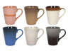 Tazas de capuchino Studio Tavola - Tazas de café con asa - Earth - 310 ml - 6 piezas