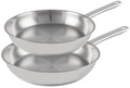 Set de sartenes Cookinglife Superior Triply Acero Inoxidable 2 piezas ø 24 y 28 cm - apta para todas las fuentes de calor - sin recubrimiento antiadherente