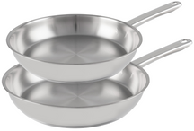 Set de sartenes Cookinglife Superior Triply Acero Inoxidable 2 piezas ø 24 y 28 cm - apta para todas las fuentes de calor - sin recubrimiento antiadherente
