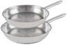 Set de sartenes Cookinglife Superior Triply Acero Inoxidable 2 piezas ø 24 y 28 cm - apta para todas las fuentes de calor - sin recubrimiento antiadherente