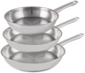 Cookinglife Set de Sartenes Superior Triply Acero Inoxidable 3 piezas - ø 20, 24 & 28 cm - apto para todas las fuentes de calor - sin recubrimiento antiadherente