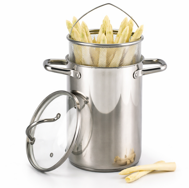 Olla para espárragos / Olla para pasta - Acero inoxidable - ø 16 cm / 4.0 litros