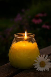 Velas Cosy & Trendy Lowboy - Velas para exterior - Velas de citronela ø 10 cm - 6 unidades