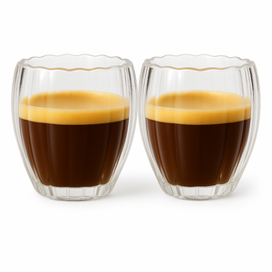 Cookinglife Vasos de espresso de doble pared Pumpkin 80 ml - 2 unidades