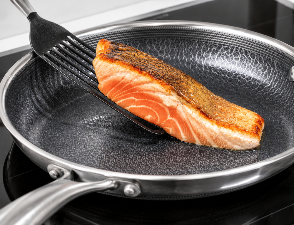 Sartén Cookinglife HexaCook - Sartén híbrida ø 28 cm - ANTIADHERENTE - apta para todas las fuentes de calor - recubrimiento antiadherente cerámico