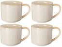 Tazas de Café Serene Arena 330 ml Cookinglife - Cerámica - 4 piezas
