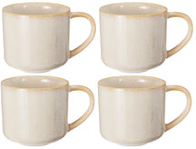 Tazas de Café Serene Arena 330 ml Cookinglife - Cerámica - 4 piezas