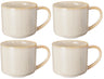 Tazas de Café Serene Arena 330 ml Cookinglife - Cerámica - 4 piezas