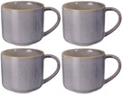 Tazas de Café Serene Blue 330 ml Cookinglife - Cerámica - 4 piezas